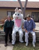 Easter bunny stops by
